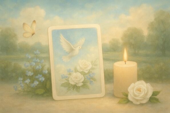 What to Put on a Prayer Card Besides a Prayer or Bible Verse: Creative Ways to Personalize a Memorial Keepsake - peaceful and comforting visual