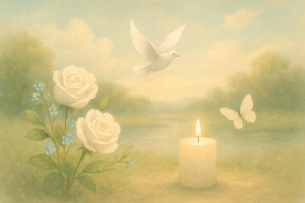 What to Write in a Sympathy Card for Loss of a Parent: Comforting Words and Thoughtful Examples - peaceful and comforting visual