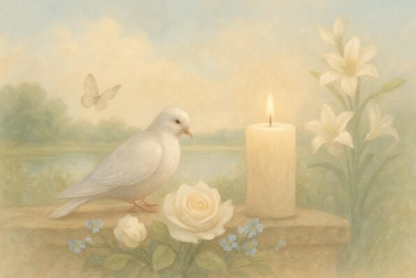 Writing a Simple Obituary: Short and Meaningful Approaches - peaceful and comforting visual